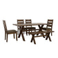 Alston Dining Room Set Knotty Nutmeg and Grey 106381-S6 Coaster FredCo
