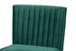 Alvis Mid-Century Modern Emerald Green Velvet Upholstered and Walnut Brown Finished Wood Dining Chair FredCo