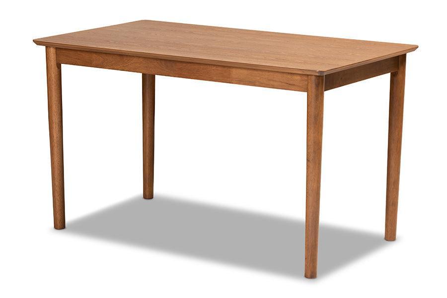 Alvis Mid-Century Modern Grey Velvet Upholstered and Walnut Brown Finished Wood 5-Piece Dining Nook Set FredCo