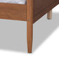 Alya Classic Traditional Farmhouse Walnut Brown Finished Wood Full Size Daybed FredCo
