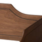 Alya Classic Traditional Farmhouse Walnut Brown Finished Wood Full Size Daybed with Roll-Out Trundle Bed FredCo