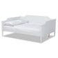 Alya Classic Traditional Farmhouse White Finished Wood Full Size Daybed FredCo