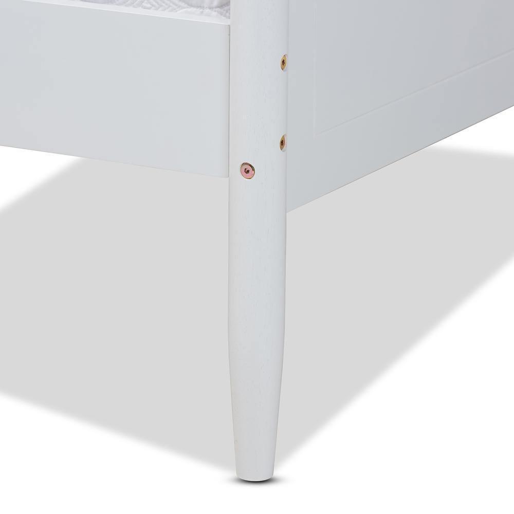 Alya Classic Traditional Farmhouse White Finished Wood Full Size Daybed FredCo