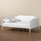 Alya Classic Traditional Farmhouse White Finished Wood Full Size Daybed FredCo
