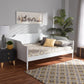 Alya Classic Traditional Farmhouse White Finished Wood Full Size Daybed FredCo