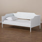 Alya Classic Traditional Farmhouse White Finished Wood Twin Size Daybed FredCo