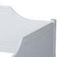Alya Classic Traditional Farmhouse White Finished Wood Twin Size Daybed with Roll-Out Trundle Bed FredCo