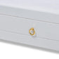 Alya Classic Traditional Farmhouse White Finished Wood Twin Size Daybed with Roll-Out Trundle Bed FredCo