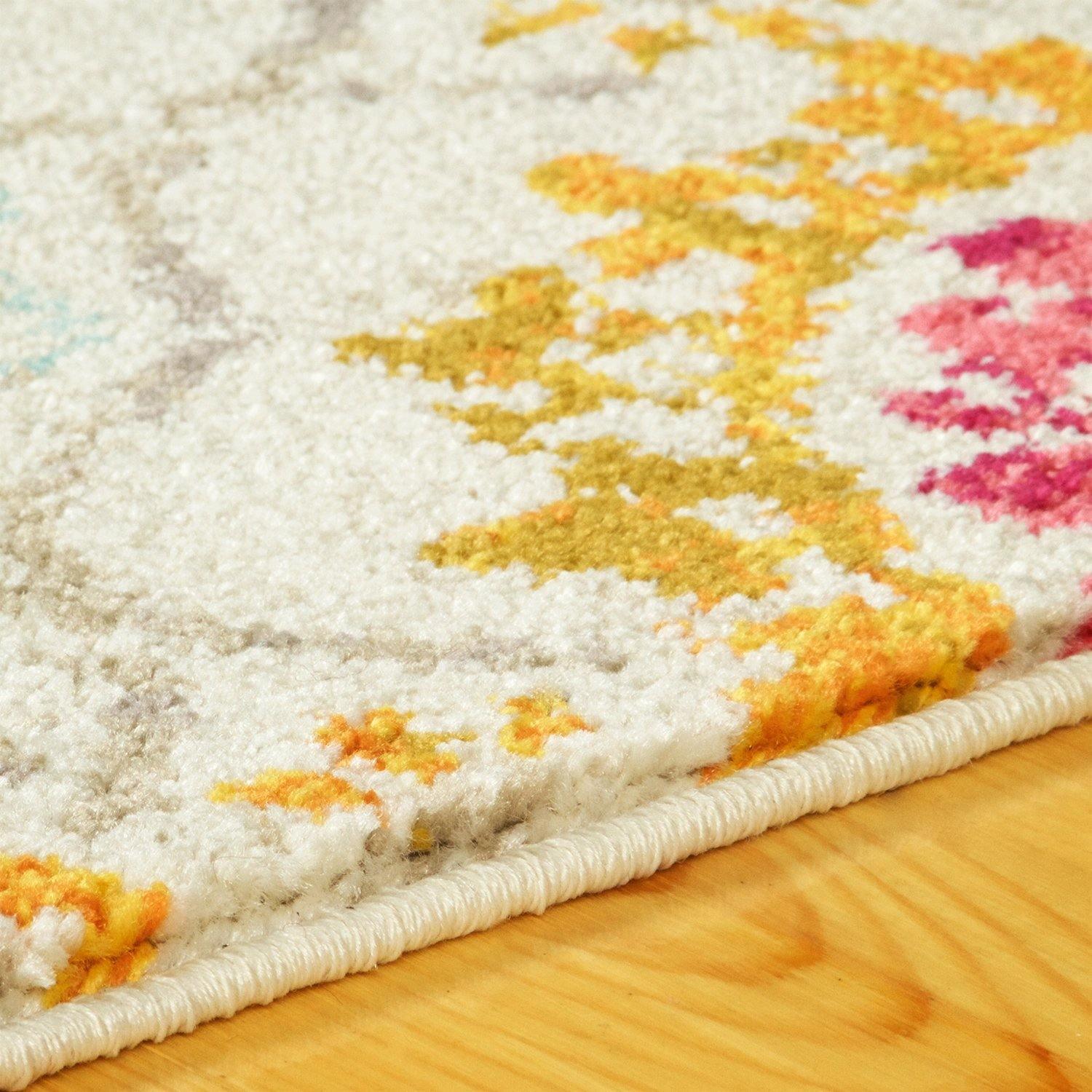 Alyzia Modern Floral Damask Rug FredCo