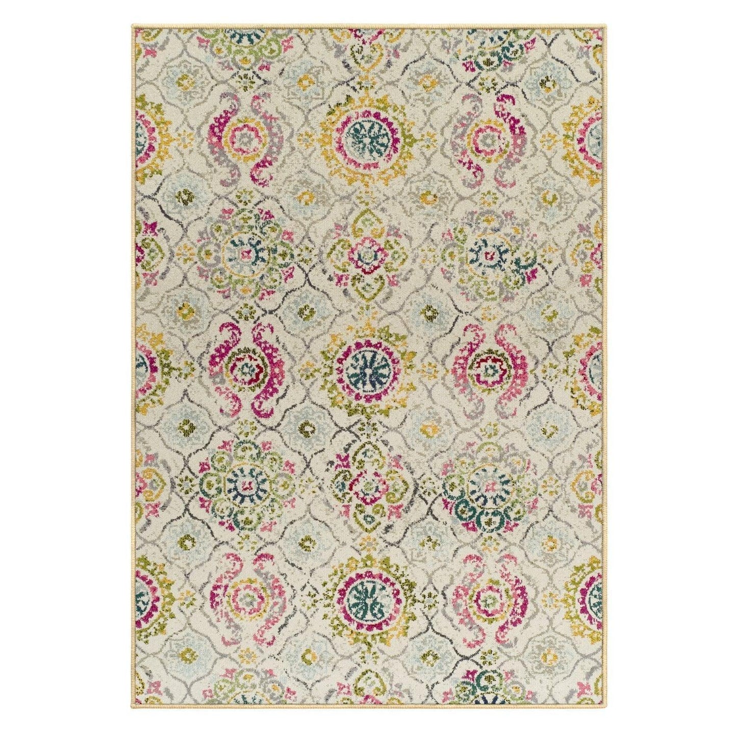 Alyzia Modern Floral Damask Rug FredCo