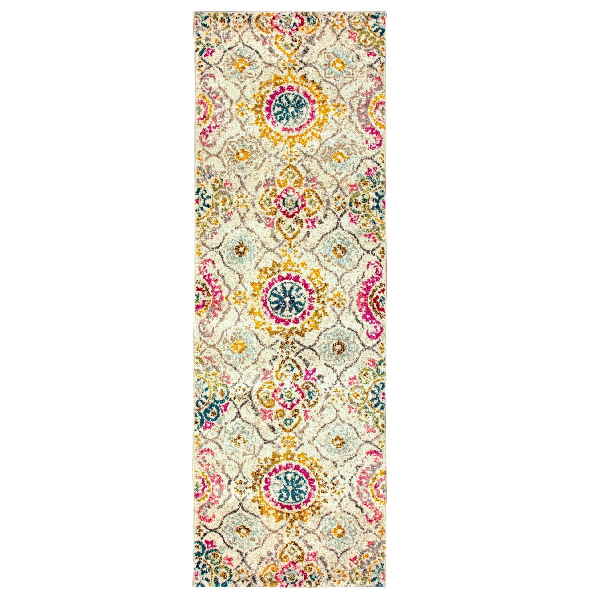 Alyzia Modern Floral Damask Rug FredCo
