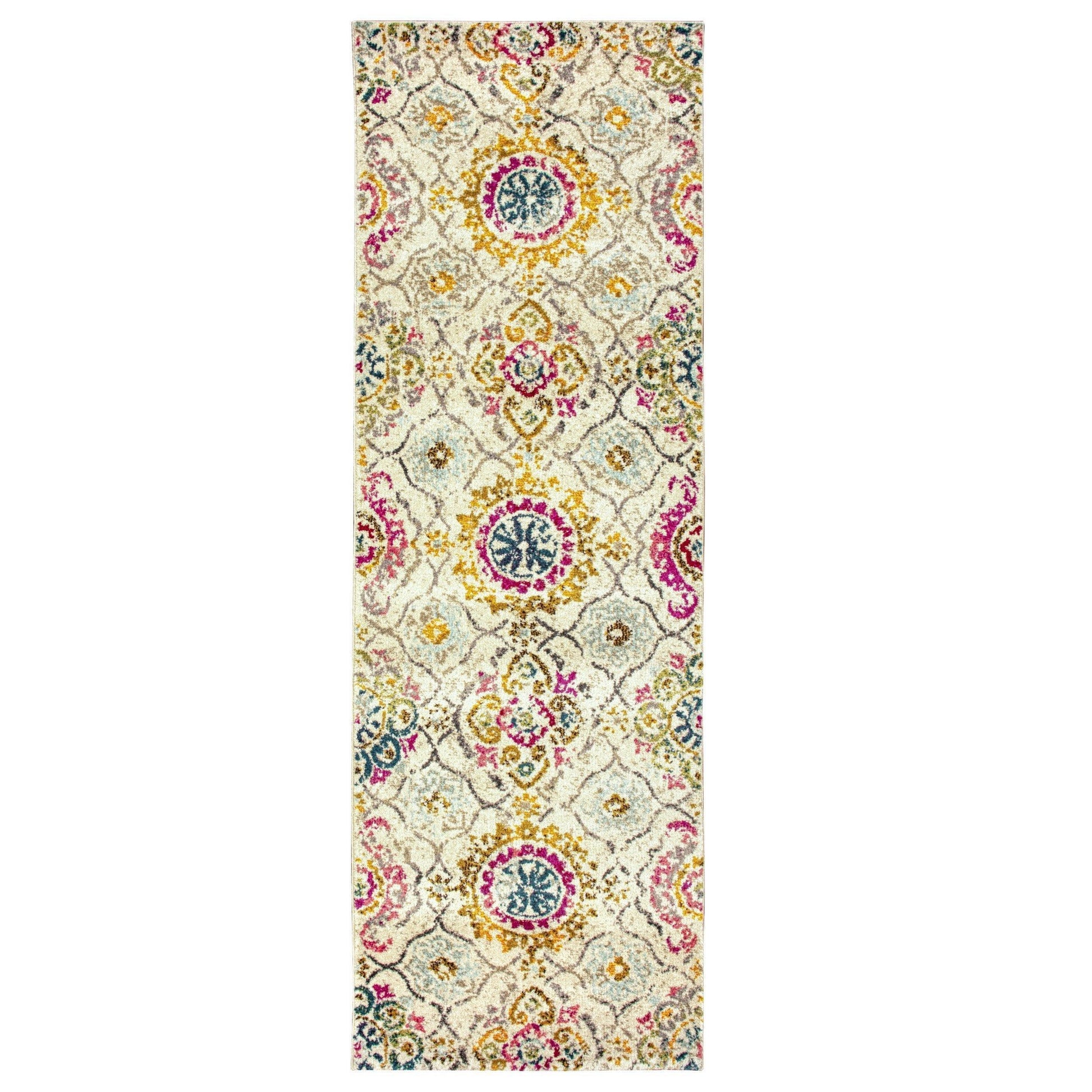 Alyzia Modern Floral Damask Rug FredCo