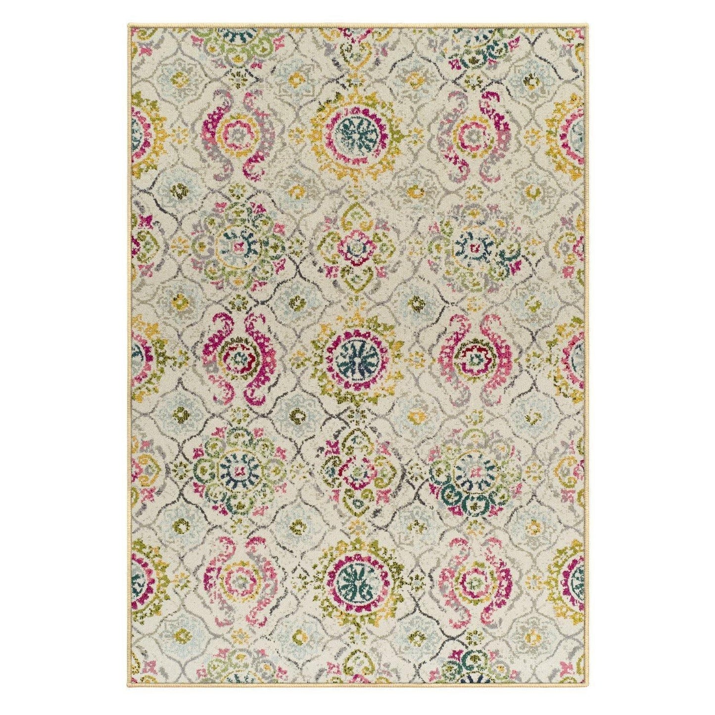 Alyzia Modern Floral Damask Rug FredCo