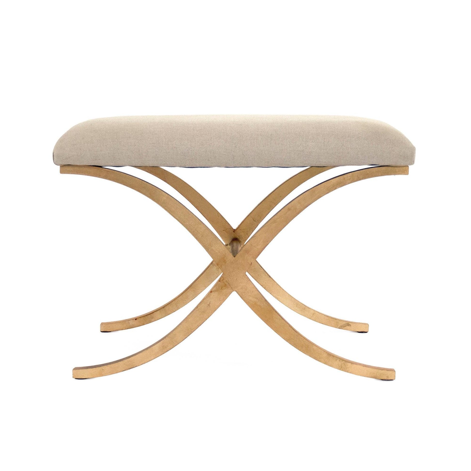 Amara Bench, Natural Linen FredCo