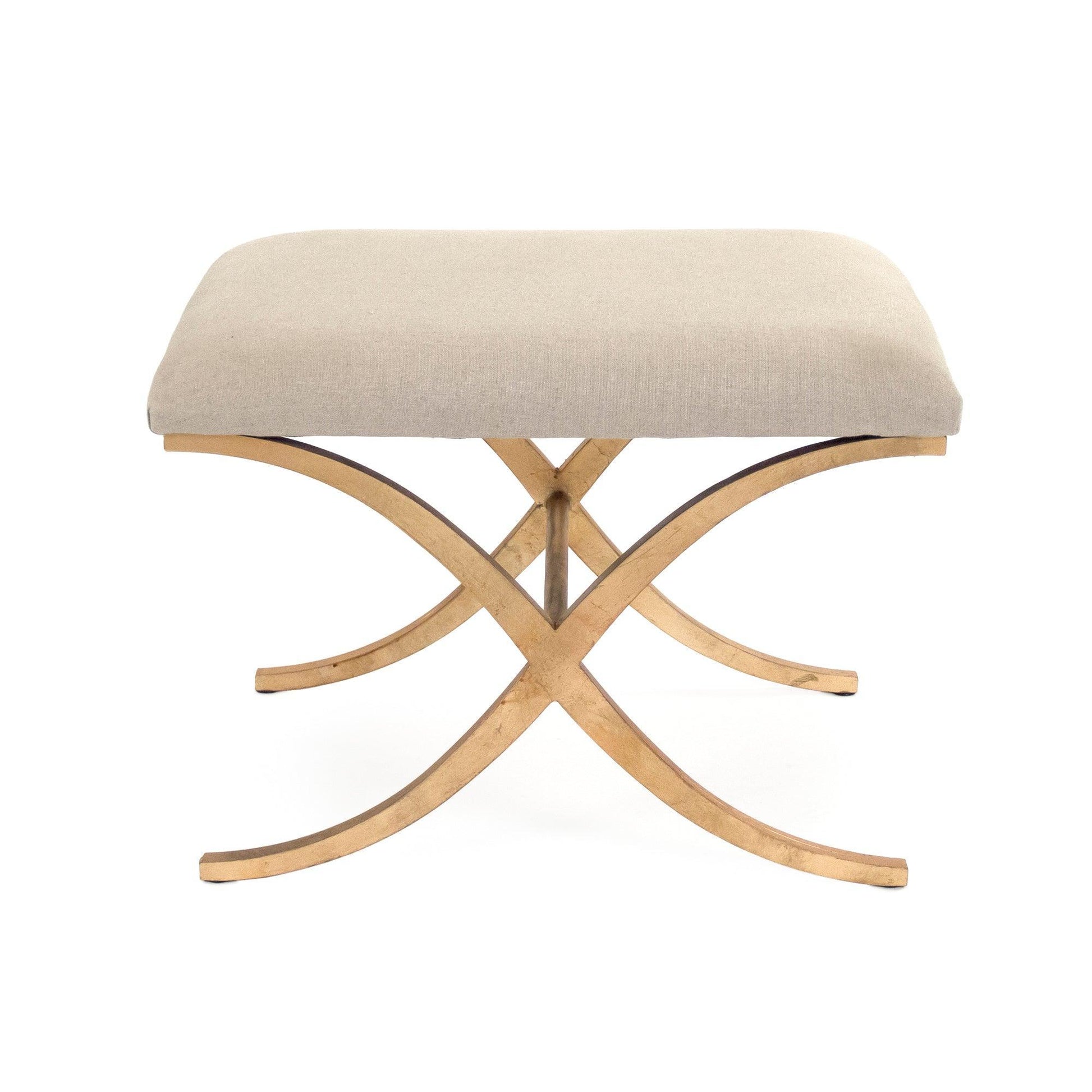 Amara Bench, Natural Linen FredCo