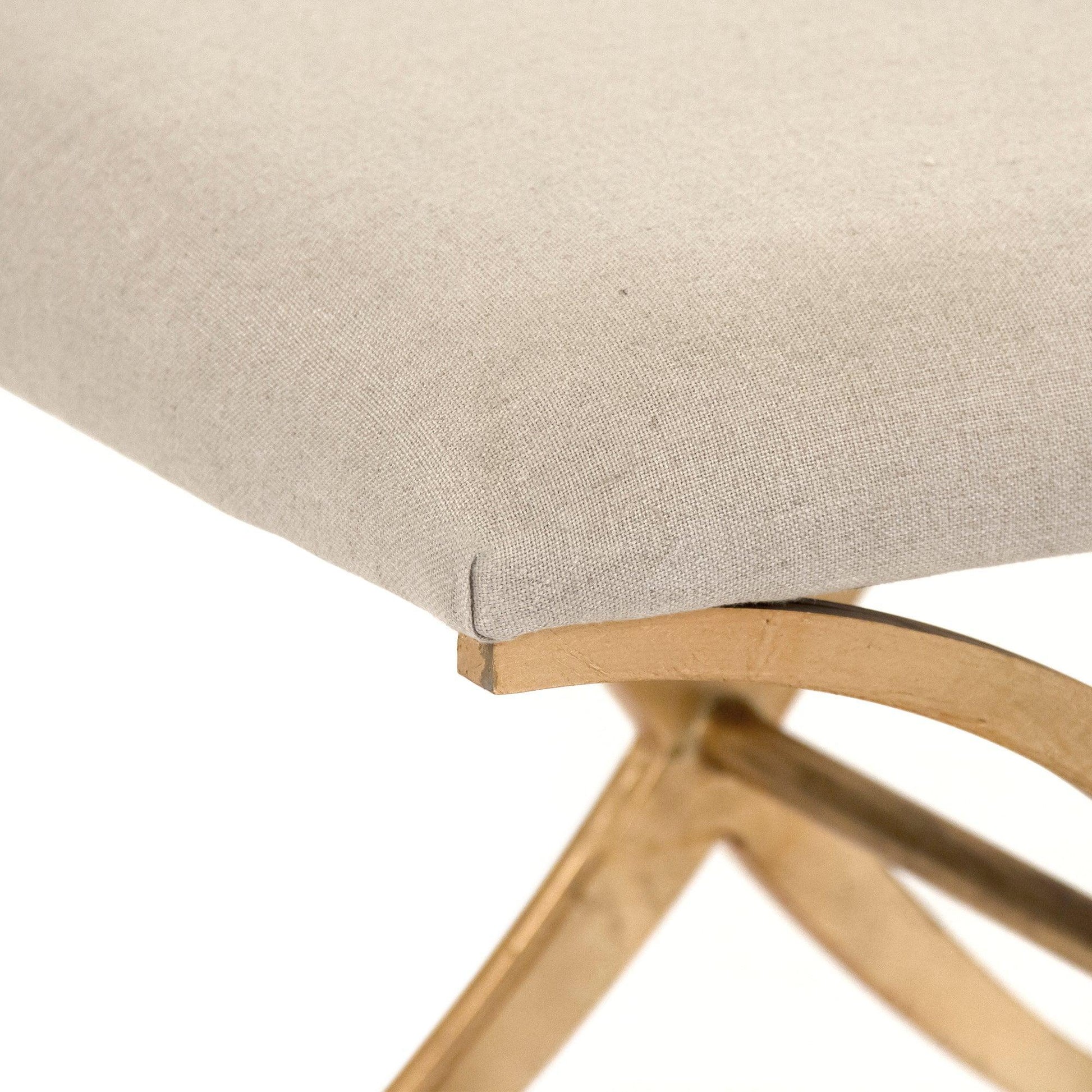 Amara Bench, Natural Linen FredCo