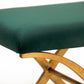 Amara Double Bench, Green Velvet FredCo