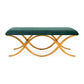 Amara Double Bench, Green Velvet FredCo