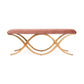Amara Double Bench, Rose Velvet FredCo