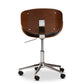 Ambrosio Modern and Contemporary Black Faux Leather Upholstered Chrome-Finished Metal Adjustable Swivel Office Chair FredCo