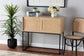 Amelia Mid-Century Modern Transitional Natural Brown Finished Wood and Natural Rattan Sideboard Buffet FredCo