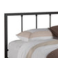 Amy Modern and Contemporary Antique Dark Bronze Queen Size Iron Metal Platform Bed FredCo