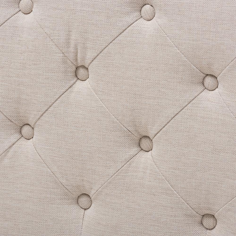Anabella Modern and Contemporary Light Beige Fabric Upholstered Full Size Daybed FredCo