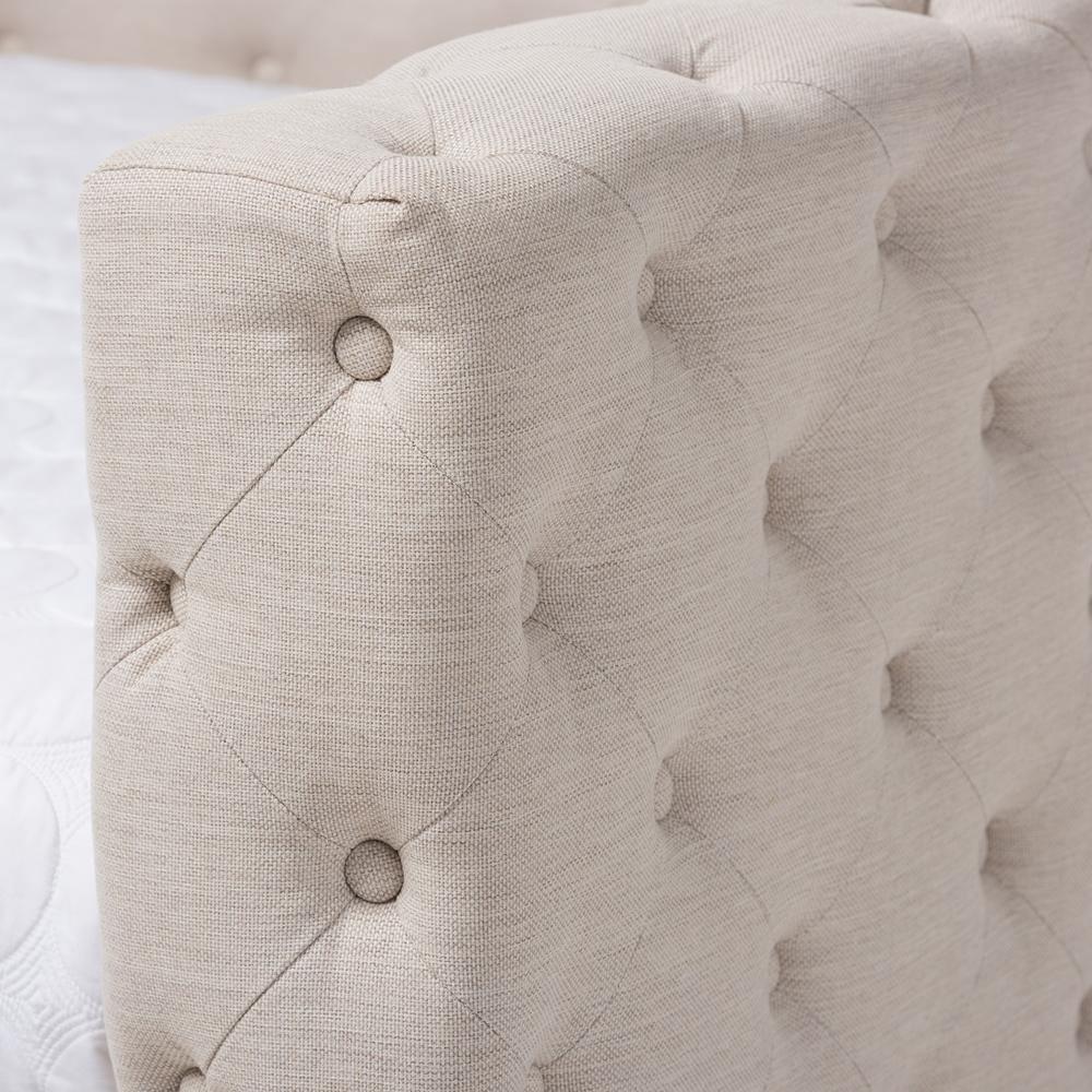 Anabella Modern and Contemporary Light Beige Fabric Upholstered Full Size Daybed FredCo
