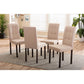 Andrew Modern and Contemporary Beige Fabric Upholstered Grid-tufting Dining Chair FredCo