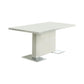 Anges T-shaped Pedestal Dining Table Glossy White 102310 Coaster FredCo