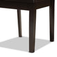 Ani Modern and Contemporary Dark Brown Finished Wood 5-Piece Dining Set FredCo