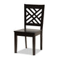 Ani Modern and Contemporary Dark Brown Finished Wood 7-Piece Dining Set FredCo
