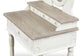 Anjou Traditional French Accent Dressing Vanity Table with Mirror FredCo