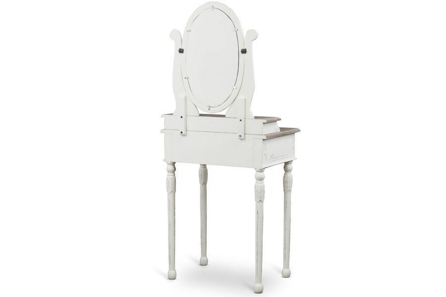 Anjou Traditional French Accent Dressing Vanity Table with Mirror FredCo