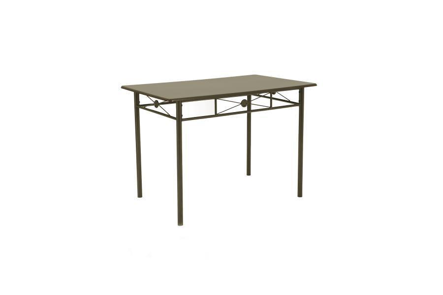Anna 5-piece Rectangular Dining Set Dark Bronze 100033 Coaster FredCo