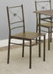 Anna 5-piece Rectangular Dining Set Dark Bronze 100033 Coaster FredCo