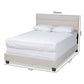 Ansa Modern and Contemporary Beige Fabric Upholstered Queen Size Bed FredCo
