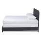 Ansa Modern and Contemporary Dark Grey Fabric Upholstered Full Size Bed FredCo