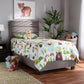 Ansa Modern and Contemporary Grey Fabric Upholstered Twin Size Bed FredCo