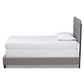 Ansa Modern and Contemporary Grey Fabric Upholstered Twin Size Bed FredCo