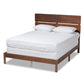 Anthony Modern and Contemporary Walnut Brown Finished Wood Full Size Panel Bed FredCo