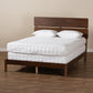 Anthony Modern and Contemporary Walnut Brown Finished Wood King Size Panel Bed FredCo