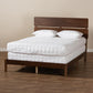 Anthony Modern and Contemporary Walnut Brown Finished Wood King Size Panel Bed FredCo