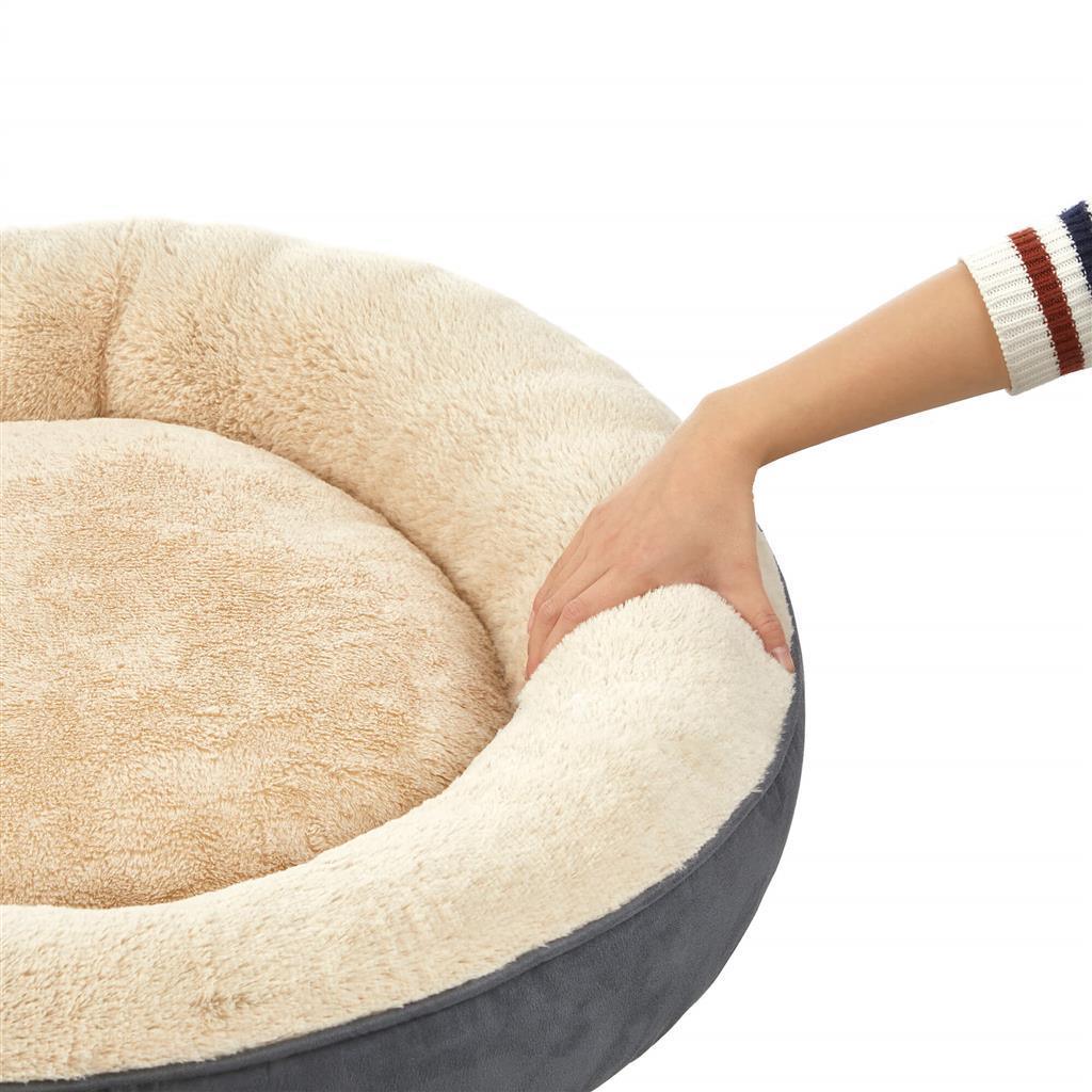 Anti-Slip Dog Bed 19.7" Dia Gray FredCo