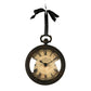 Antique round Iron clock with ribbon PC020 FredCo