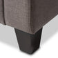 Arcadia Modern and Contemporary Grey Fabric Upholstered Button-Tufted Living Room 3-Seater Sofa FredCo