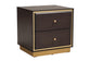 Arcelia Contemporary Glam and Luxe Two-Tone Dark Brown and Gold Finished Wood Queen Size 5-Piece Bedroom Set FredCo