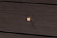 Arcelia Contemporary Glam and Luxe Two-Tone Dark Brown and Gold Finished Wood Queen Size 5-Piece Bedroom Set FredCo