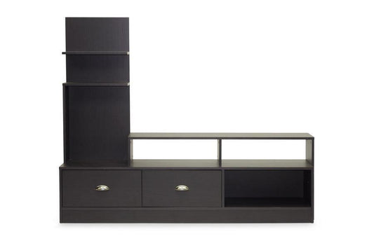 Armstrong Dark Brown Modern TV Stand FredCo