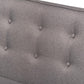 Arvid Mid-Century Modern Gray Fabric Upholstered 3-Piece Wood Dining Nook Set FredCo